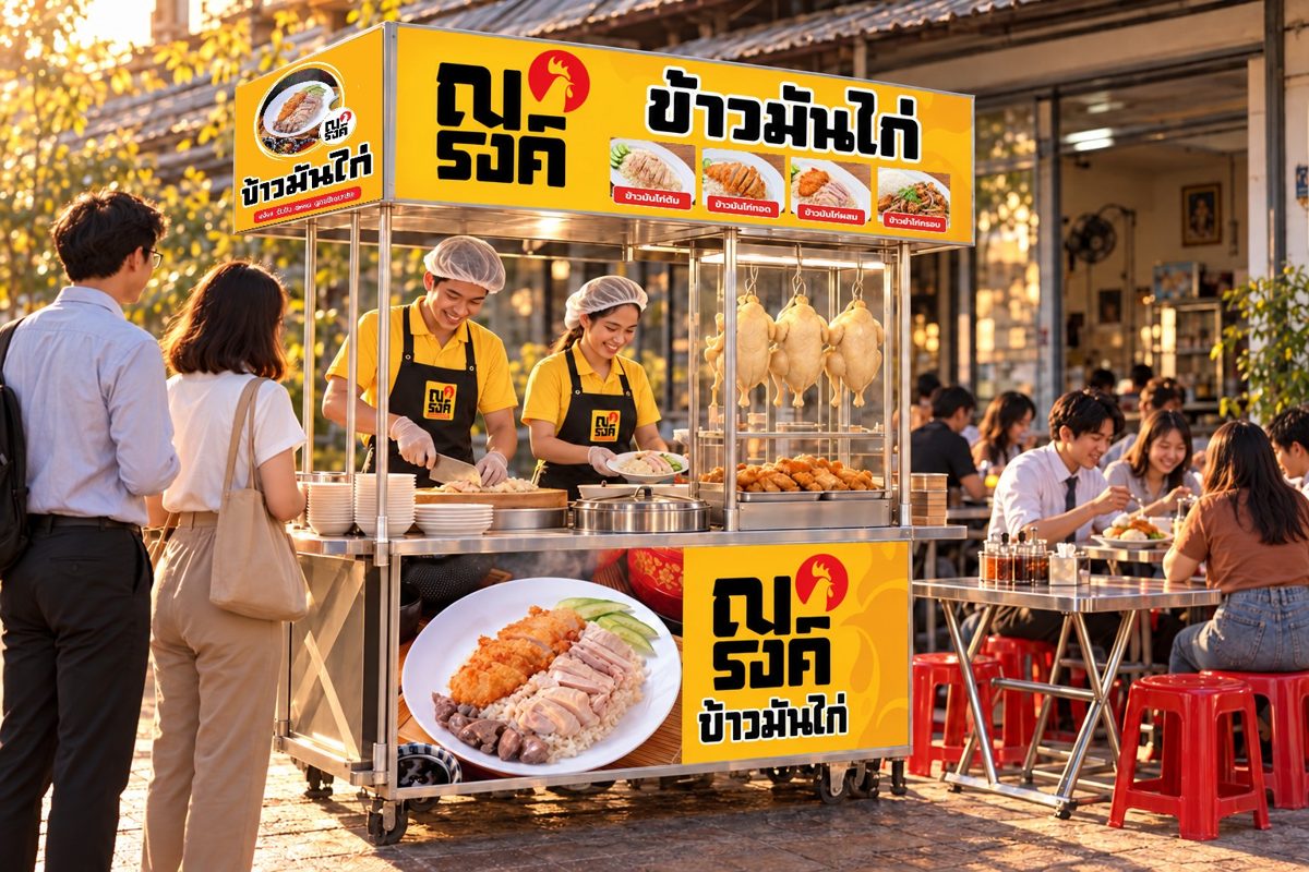 ภาพจำลอง แพ็กข้าวมันไก่
