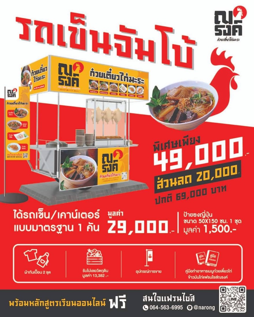 แพ็กเกจแฟรนไชส์ รถเข็นจัมโบ้